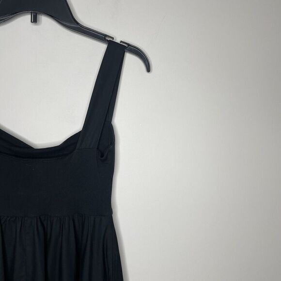 J.CREW Tank Midi Dress Women XXS Poplin Skirt NEW Black A-Line Pockets CA647 - Picture 10 of 16